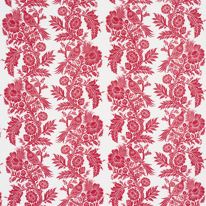 Schumacher Raven Woods Red Fabric Sample 182532