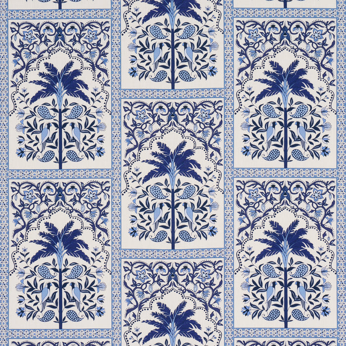 Schumacher Amazonas Mystique Tropical Shades Of Blue Fabric 182571