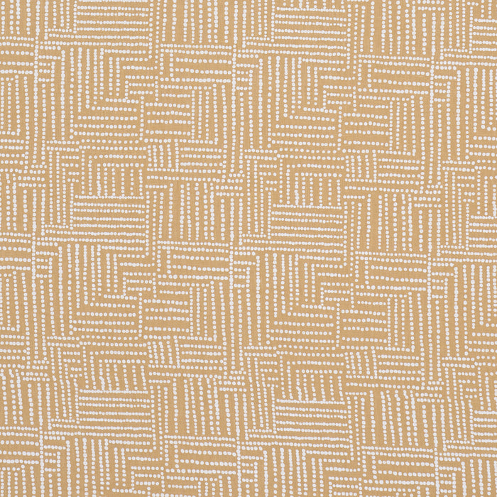 Schumacher Coco Hand Screen Print Sunbleached Ochre Fabric Sample 182581