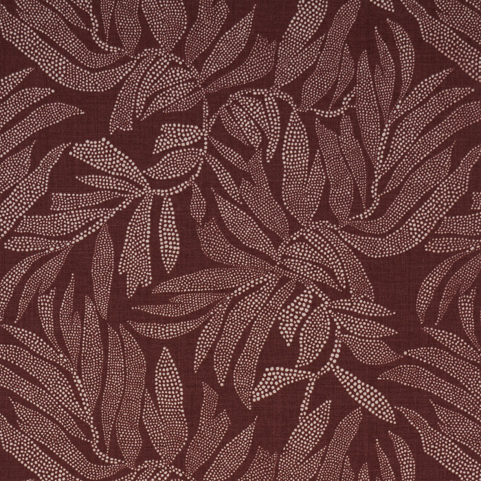 Schumacher Tayrona Palm Mosaic Cayenne Latte Fabric 182590