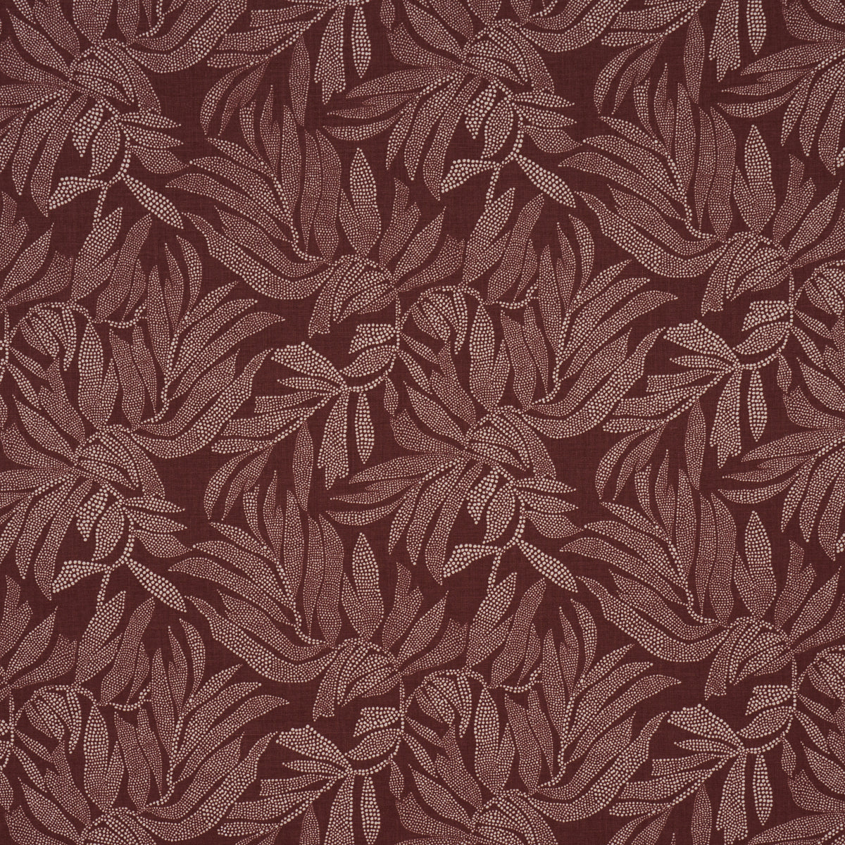 Schumacher Tayrona Palm Mosaic Cayenne Latte Fabric 182590