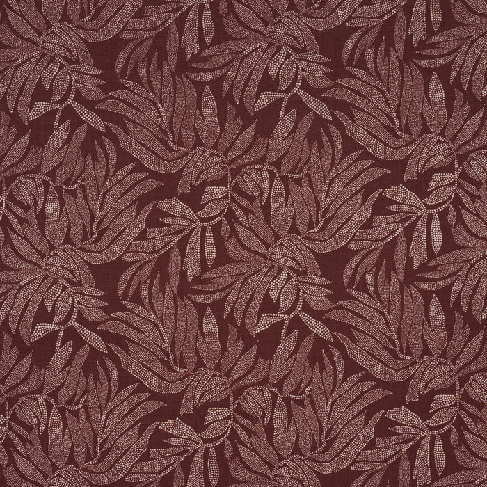 Schumacher Tayrona Palm Mosaic Cayenne Latte Fabric 182590