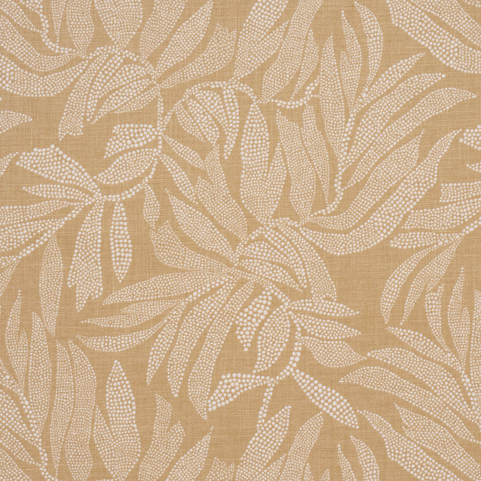 Schumacher Tayrona Palm Mosaic Playa Dorada Sand Fabric 182591