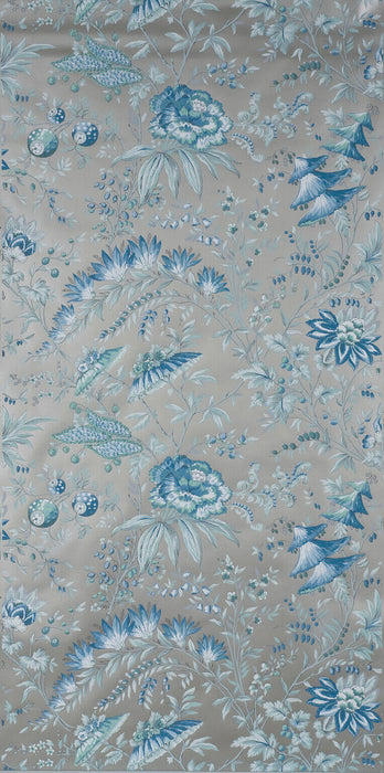 Boussac Tarantelle Platinum Blue Wallpaper W4697004