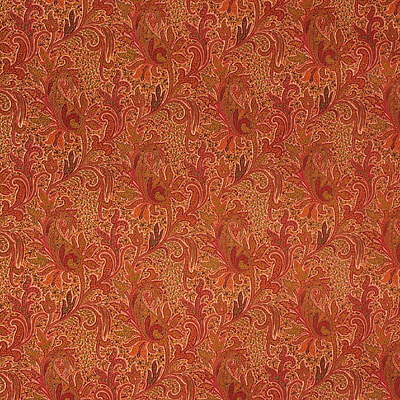 Lee Jofa Jaipur Paisley Coral Fabric Sample 2003190.7.0