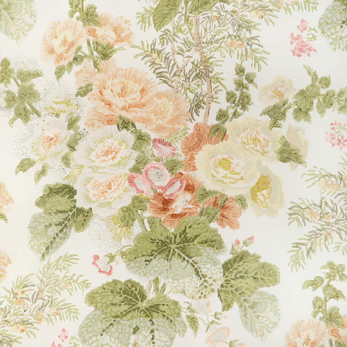 Lee Jofa Hollyhock Hdb Apricot/Moss Fabric 2005100.312.0