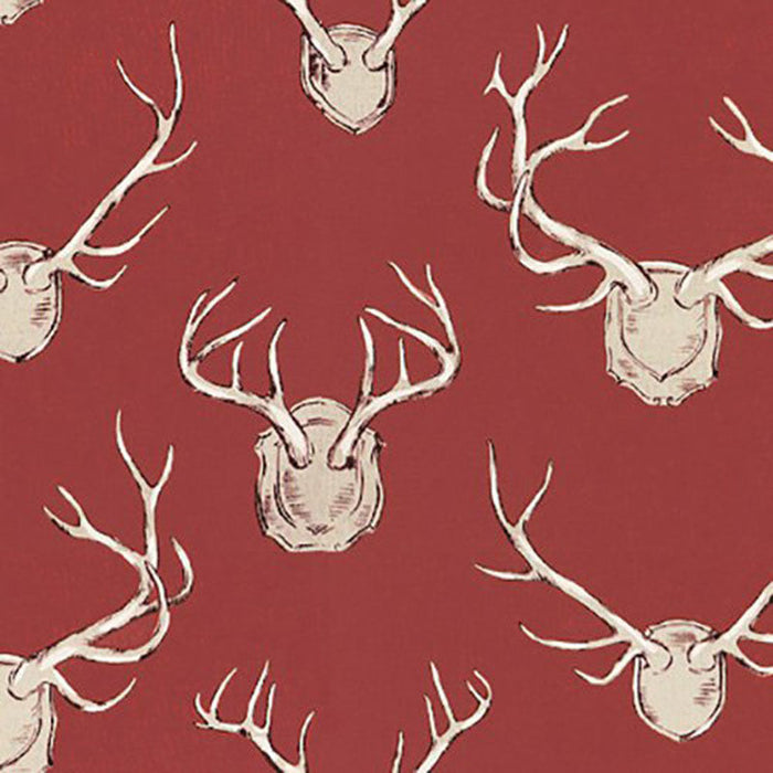 Lee Jofa Antlers Red Fabric Sample 2009143.19.0