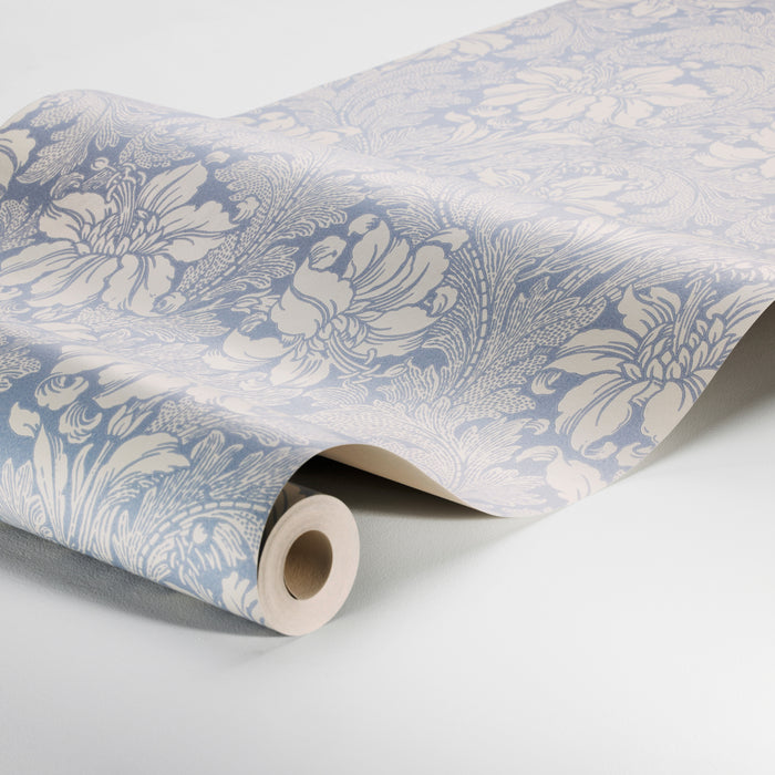 Schumacher Acanthus Garden Blue Wallpaper 2010