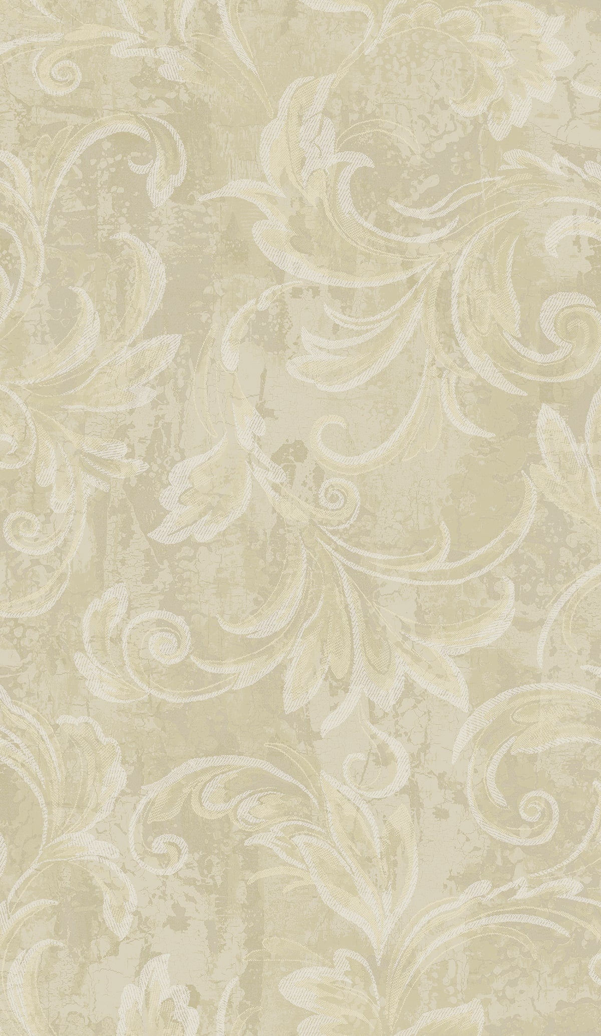 Seabrook Designs Scroll Gold And Ivory Wallpaper Sample 2010105