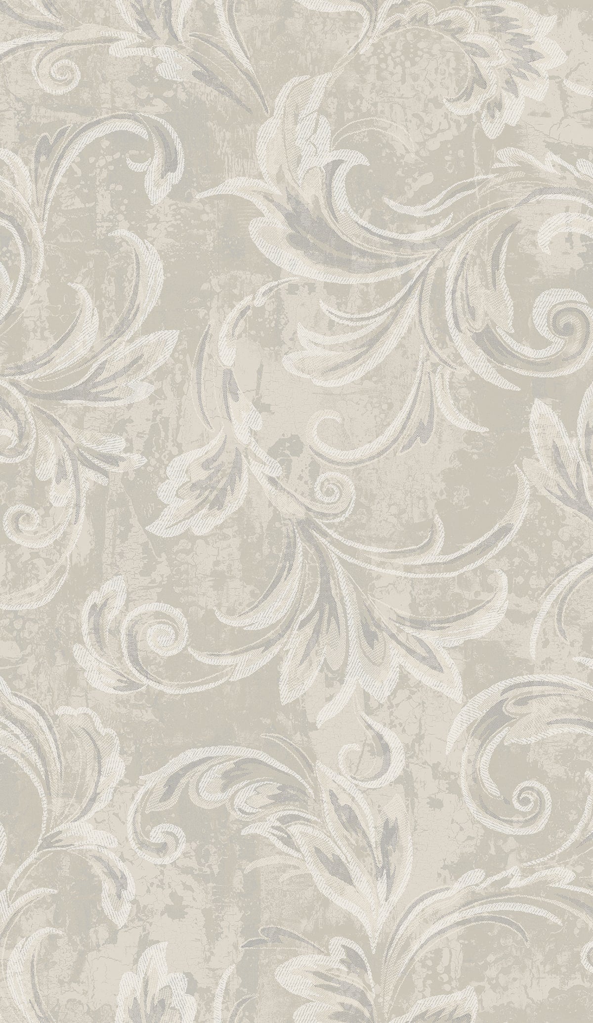 Seabrook Designs Scroll Champagne, Silver, And Ivory Wallpaper 2010108