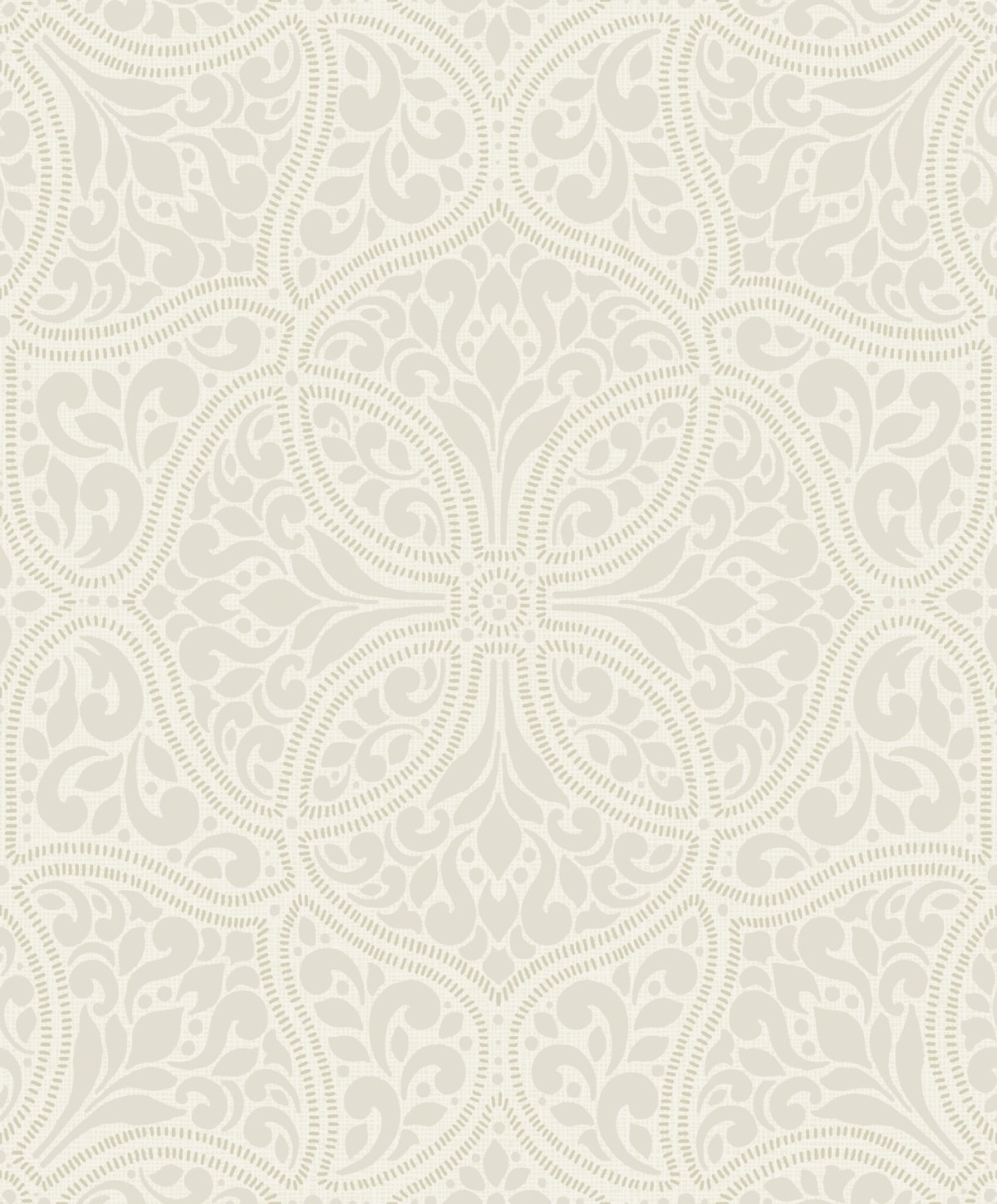 Seabrook Designs Scroll Trail Alabaster And Tan Wallpaper 2010705