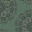 Seabrook Designs Lace Medallion Sea Green, Beige, And Ebony Wallpaper Sample 2010904