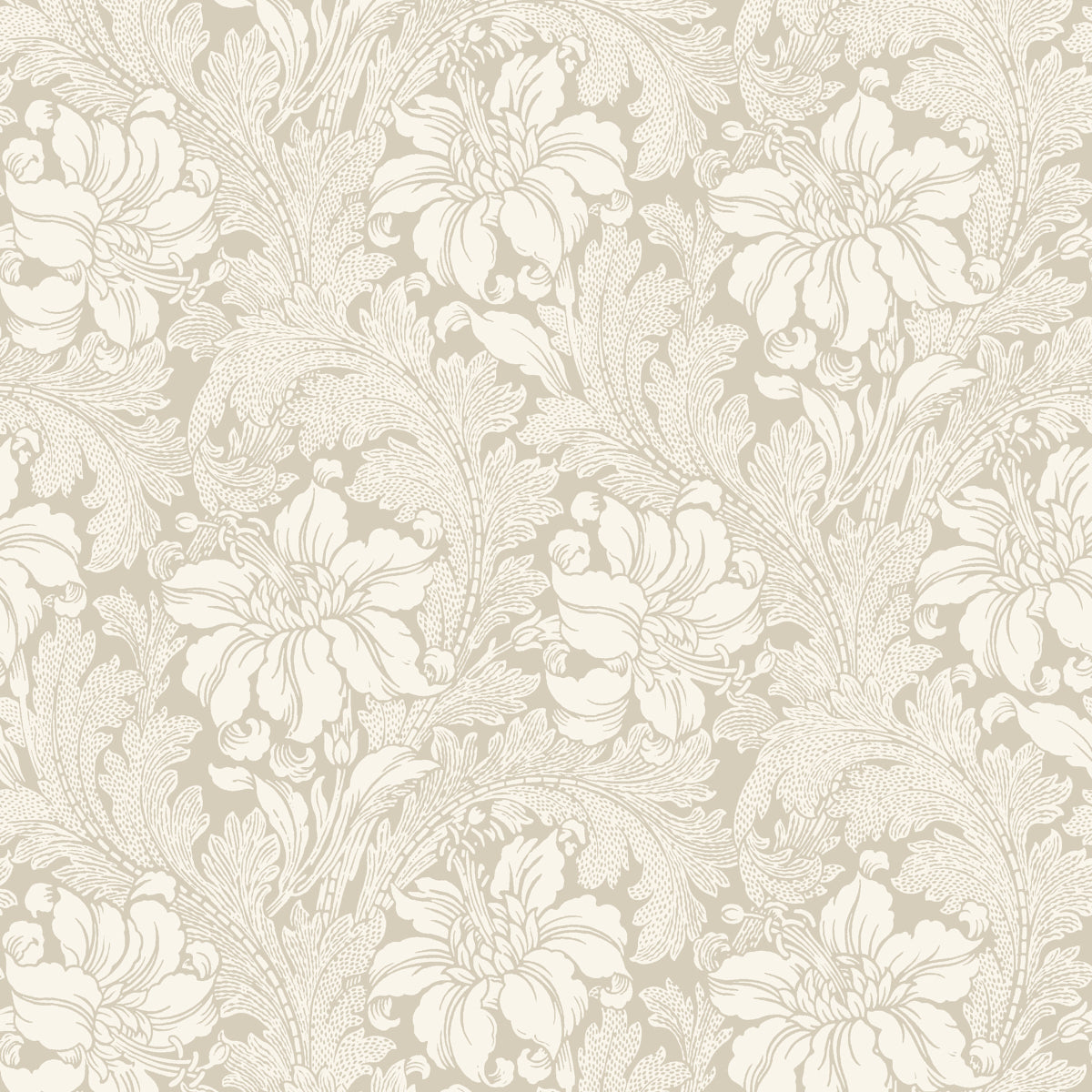 Schumacher Acanthus Garden Stone Wallpaper 2011