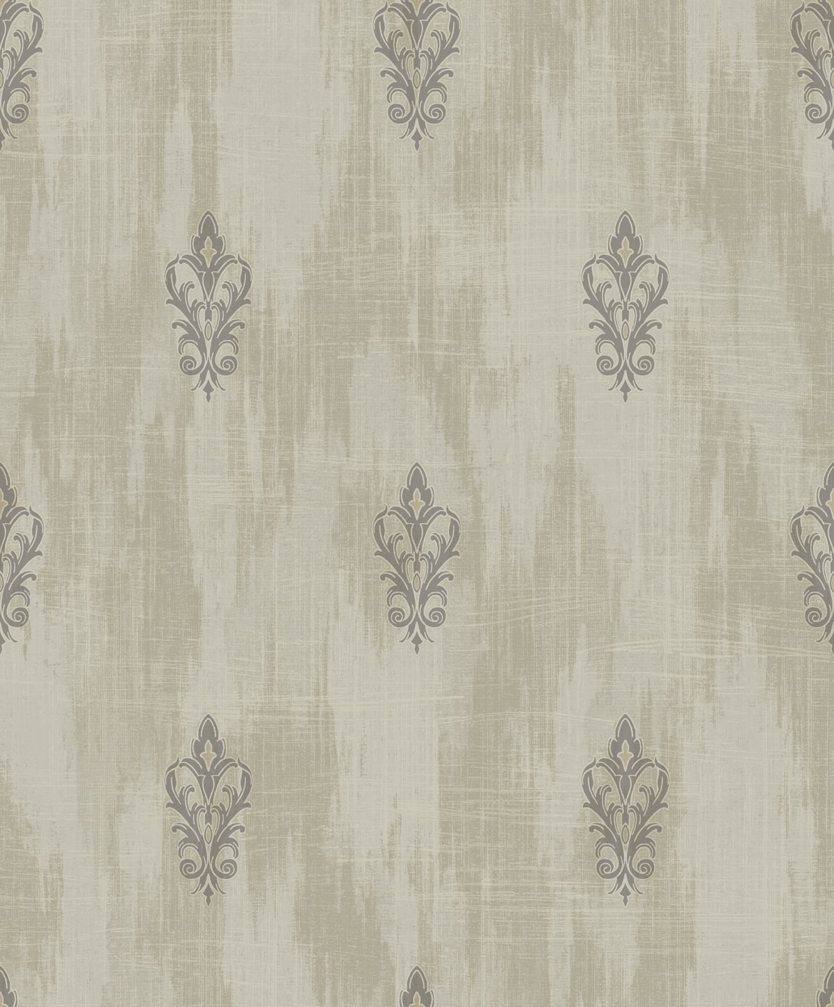 Seabrook Designs Fleur De Lis Beige And Cream Wallpaper Sample 2011106