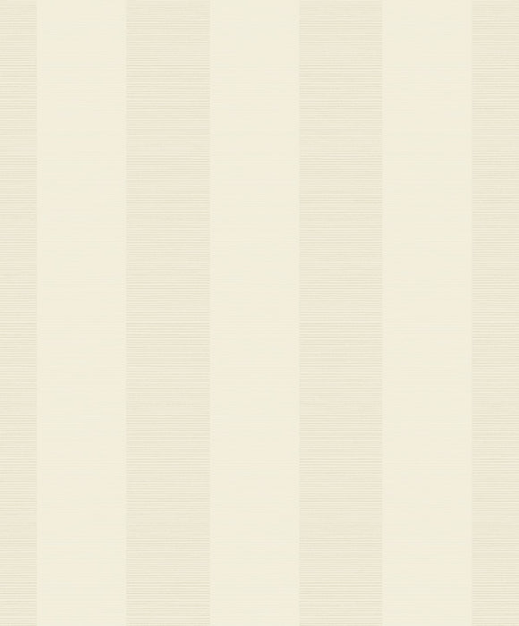 Seabrook Designs Stripe Cream And Ivory Wallpaper Sample 2011307