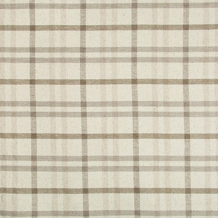 Lee Jofa Fannin Plaid Stone/Mink Fabric Sample 2017125.116.0