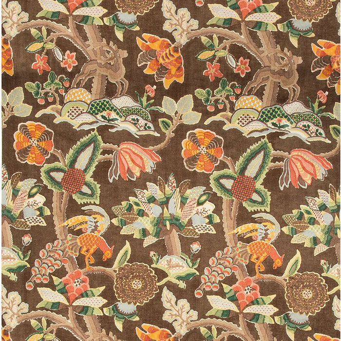 Lee Jofa Leyland Print Tobacco Fabric Sample 2017133.6.0