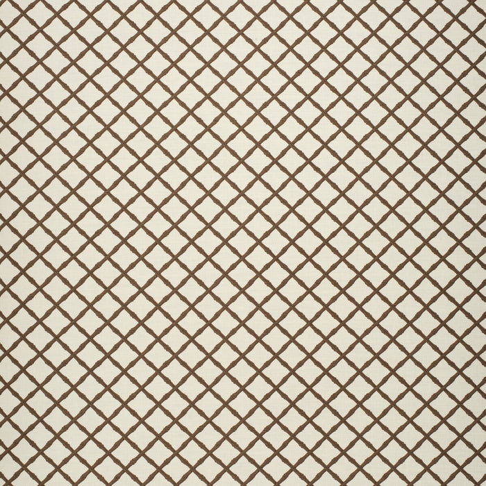 Lee Jofa Bamboo Trellis Brown Fabric Sample 2020115.166.0