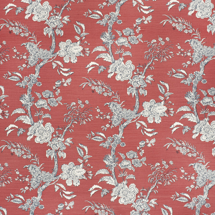 Lee Jofa Beijing Blossom Crim/Navy Fabric Sample 2020120.950.0