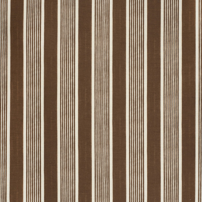 Lee Jofa Elba Stripe Brown Fabric Sample 2020131.661.0