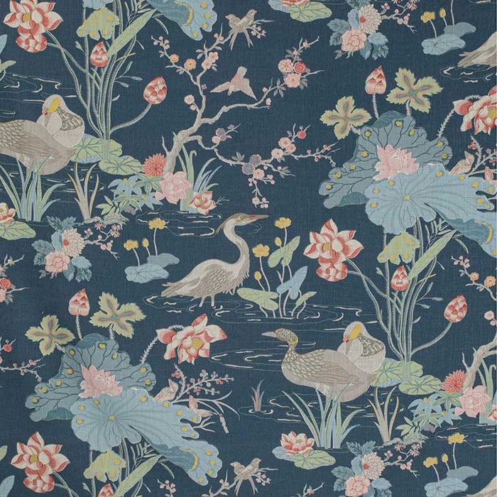 Lee Jofa Luzon Print Sapphire Fabric Sample 2020198.507.0