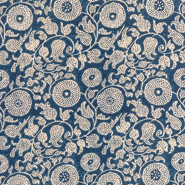 Lee Jofa Eldora Print Indigo Fabric Sample 2020204.50.0