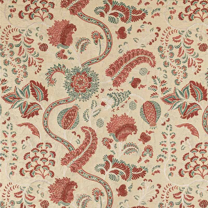 Lee Jofa Jardin Bleu Sand/Rose Fabric Sample 2020213.194.0