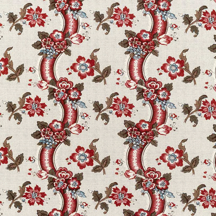 Lee Jofa Benday Print Red/Blue Fabric Sample 2020217.195.0