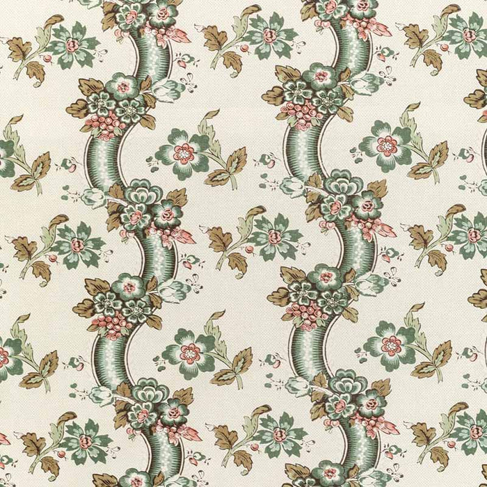 Lee Jofa Benday Print Green/Rose Fabric Sample 2020217.317.0