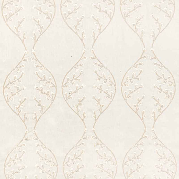 Lee Jofa Lillie Embroidery Ivory Fabric Sample 2021129.1.0