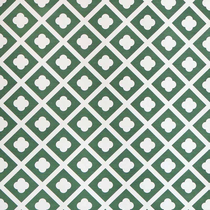 Lee Jofa Jardin Dark Green On Ecru Fabric Sample 2021132.323.0