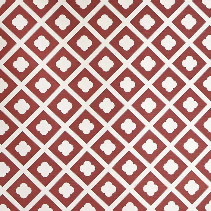 Lee Jofa Jardin Dark Rust On Ecru Fabric Sample 2021132.924.0