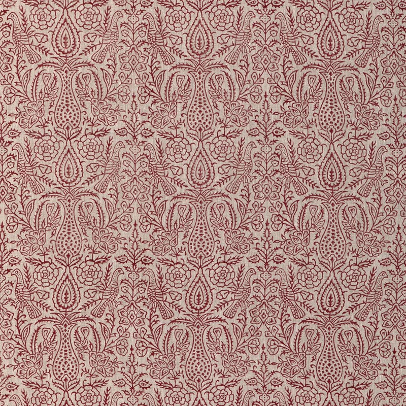 Lee Jofa Haven Handblock Ruby Fabric 2023101.19.0