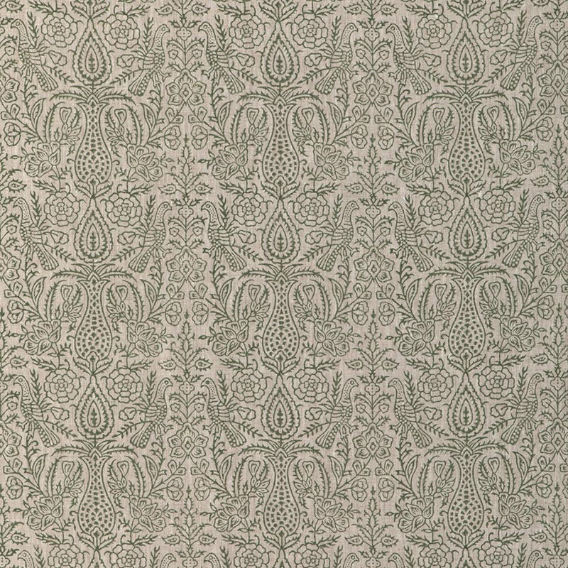 Lee Jofa Haven Handblock Moss Fabric Sample 2023101.3.0