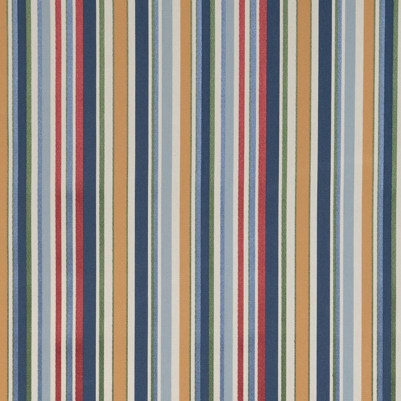 Lee Jofa Siders Stripe Blue/Red Fabric Sample 2023103.195.0