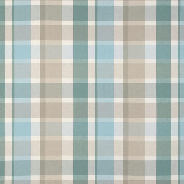 Lee Jofa Fisher Plaid Sky/Stone Fabric Sample 2023107.1511.0