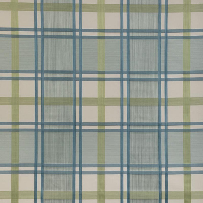 Lee Jofa Davies Plaid Aqua/Leaf Fabric Sample 2023109.353.0