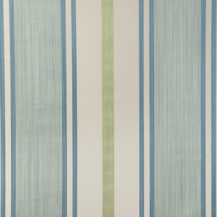 Lee Jofa Davies Stripe Aqua/Leaf Fabric Sample 2023110.353.0