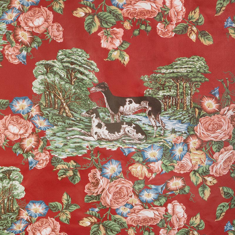 Lee Jofa Whippets Cotton Red Fabric 2023125.19.0