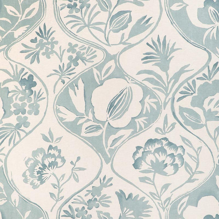 Lee Jofa Calathea Print Aqua Fabric 2023141.13.0