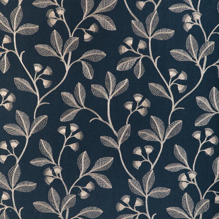 Lee Jofa Iris Embroidery Midnight Fabric Sample 2023144.50.0