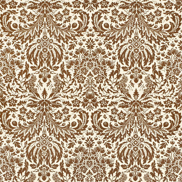 Lee Jofa Damask Brown Fabric 2024104.61.0