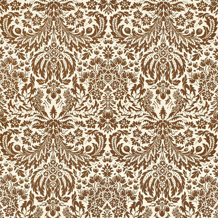 Lee Jofa Damask Brown Fabric Sample 2024104.61.0