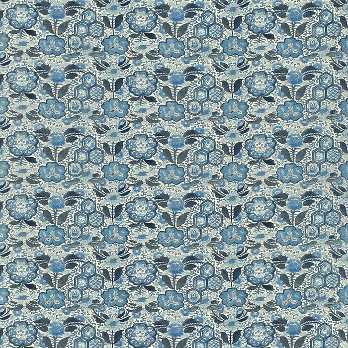 Lee Jofa Imari I Blue Fabric Sample 2024106.51.0