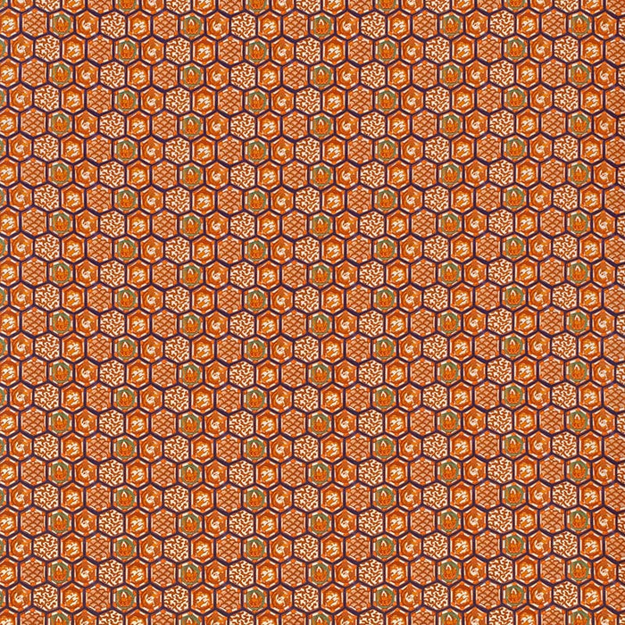 Lee Jofa Imari Ii Orange Fabric Sample 2024107.12.0