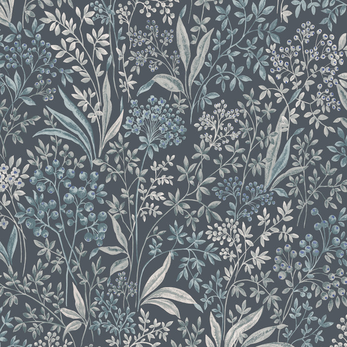 Schumacher Nocturne Indigo Wallpaper 2025