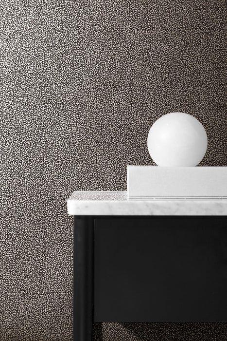 Seabrook Designs Mica Texture Coal & Silver Glitter Wallpaper 2231610