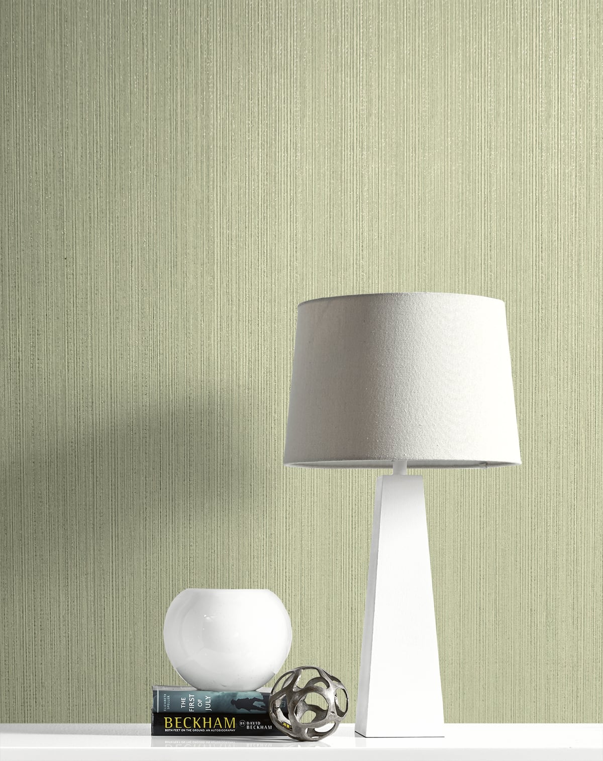 Seabrook Designs Natural Stria Olive & Glitter Wallpaper 2231714