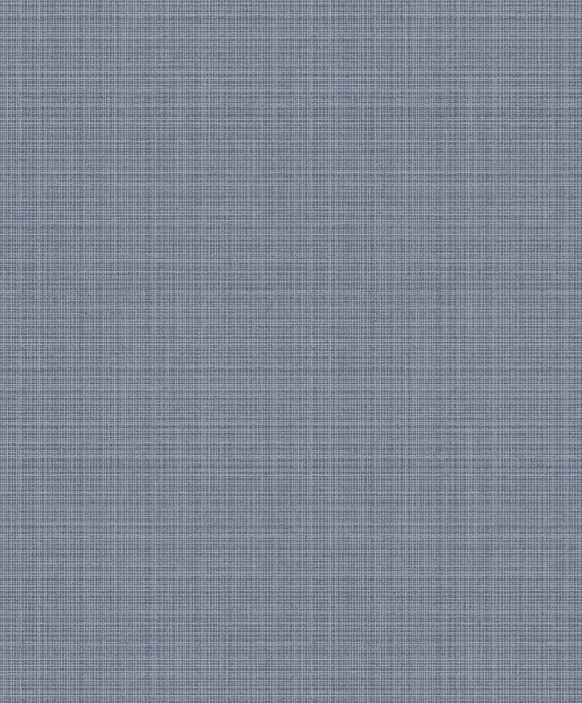 Seabrook Designs Crosshatch Linen Metallic Slate Blue Wallpaper 2231902