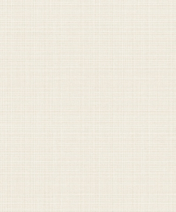 Seabrook Designs Crosshatch Linen Metallic Ivory Wallpaper 2231903